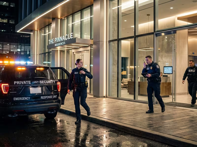 Equipo de respuesta a emergencias en condominios
