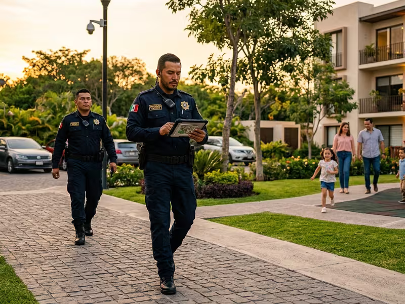 Operativo de seguridad coordinado en un evento de gran aforo