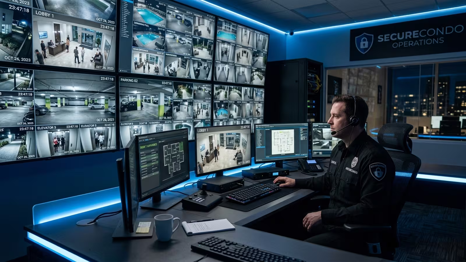 Coordinación con CCTV y central de monitoreo